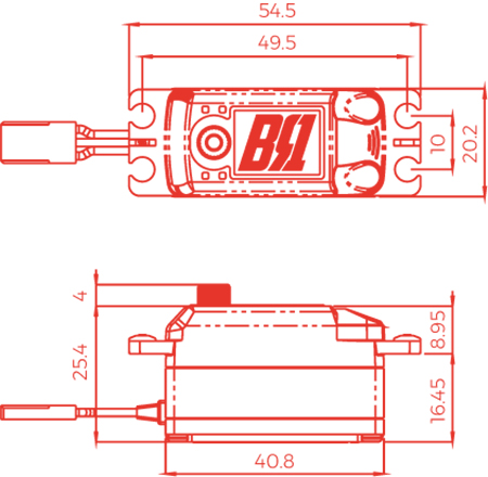 BC-1863　BRUNO ハイスピードブラシレスデジタルロープロサーボ