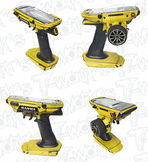 TS-044Y 3D カーボン柄プロポスキン サンワM17用【イエロー