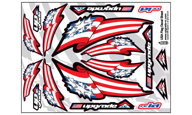 UPG9000 UPGRADE USA フラッグデカールシート