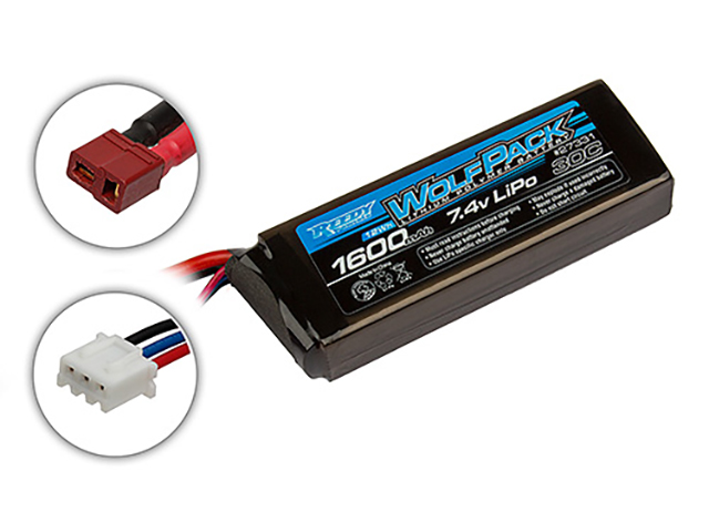 RE27331　REEDY WOLFパックLiPo 1600mAh 30C 7.4V【T型コネクター】