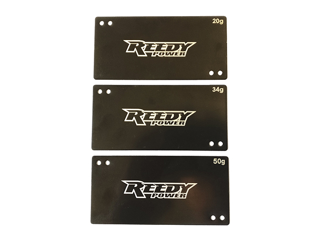 RE27355　REEDY ショートLiPo用バッテリーウエイトセット【20g/34g/50g】