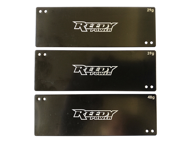 RE27356　REEDY フルサイズLiPo用バッテリーウエイトセット【29g/39g/48g】