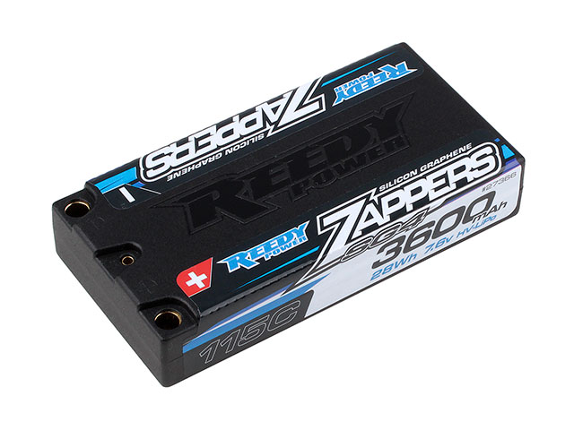 RE27366　REEDY Zappers SG4 3600mAh 115C 7.6V LCG Shorty Li-Poバッテリー