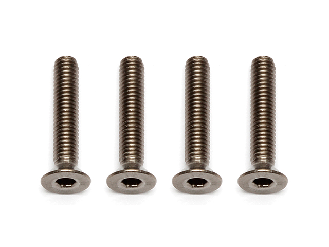 AS91596　FT チタン製フラットヘッドスクリュー【M3x16mm/4本入】