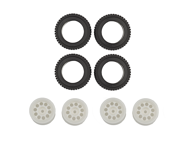 AS31965 ホイール＆タイヤ＆インナーフォームセット【RC10 4x4 Rally】