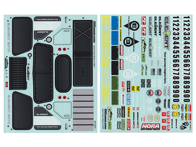 AS41140　Ecto デカールシート【Enduro12】