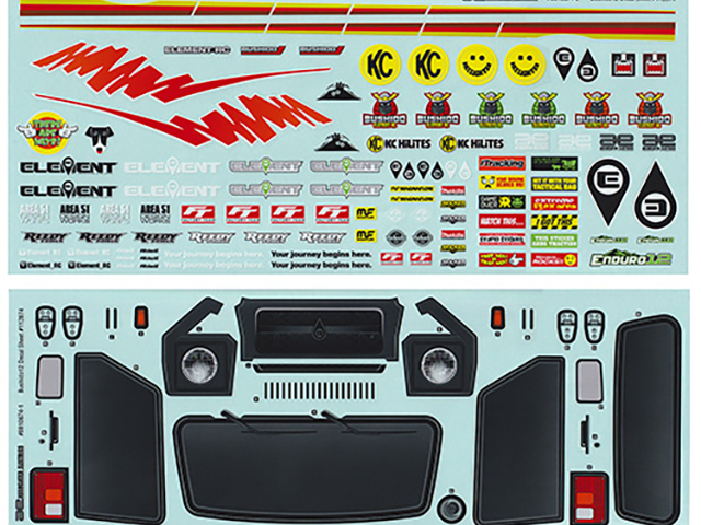 AS41145　Bushido デカールシート【Enduro12】