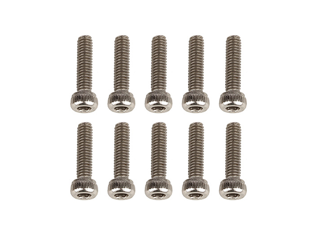 AS42332　キャップヘッドスクリュー【M2.6x10mm/10本入/シルバー】