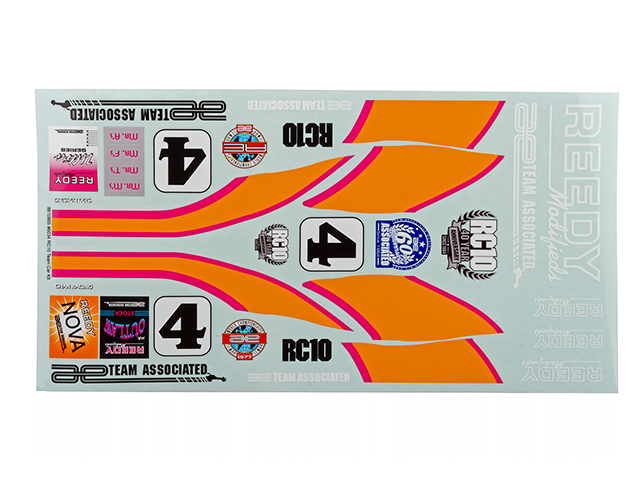 AS6120　デカールシート【RC10 Team Car】