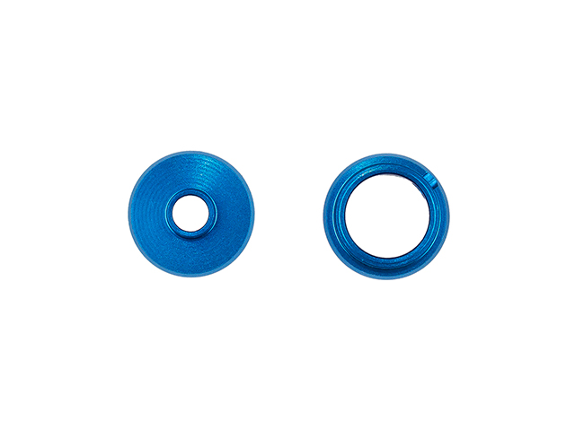 AS6553 アルミ製プーリーガイドセット・ブルー【RC10 4WD Team Car】