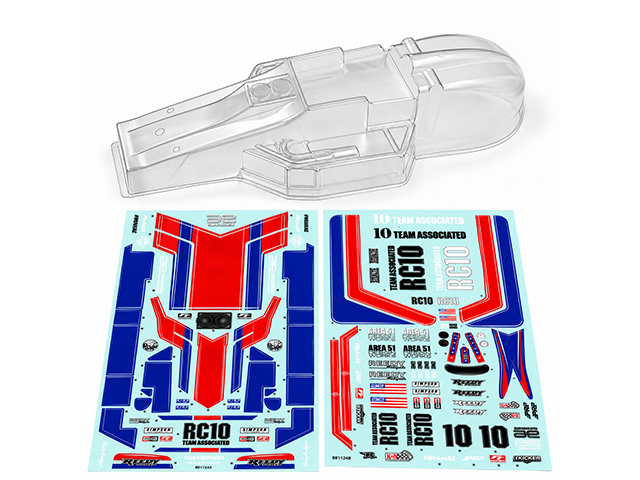 AS6848 クリヤーボディセット【RC10 Sprint Car】