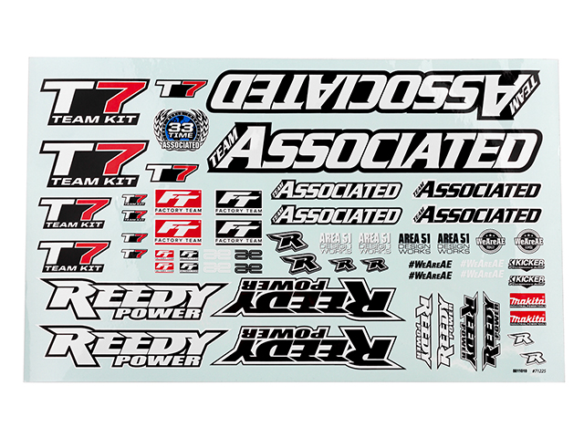 AS71225 デカールシート【RC10T7】