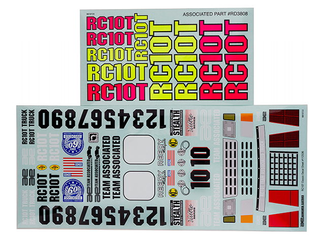 AS7860　デカールシート【RC10T 】