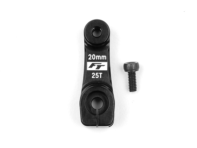 AS81673　RC8B4.1用アルミ製クランプ式サーボホーン・-2mmオフセット【25T/20mm】