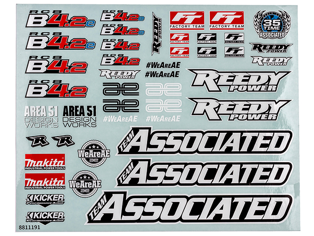 AS81699 デカールシート【RC8B4.2】