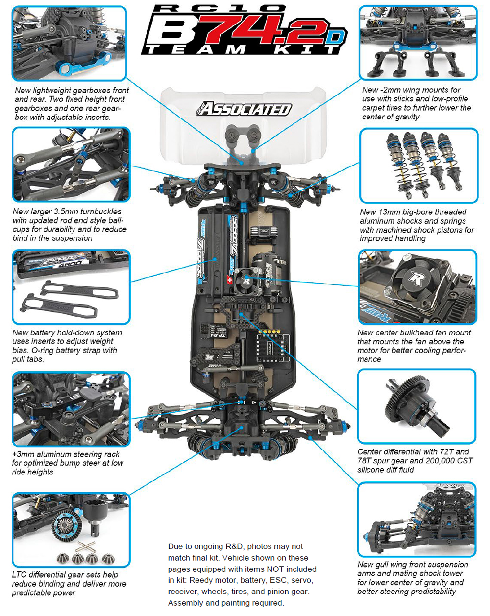 AS90037 RC10B74.2D Team Kit （ダート路面向） [AS90037] - 108,350円