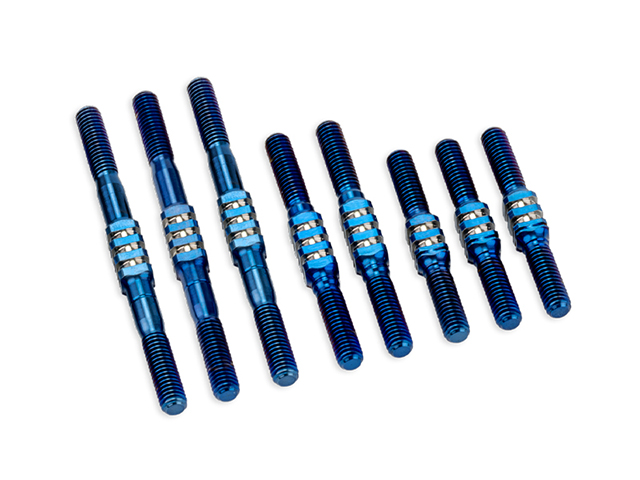 JC-2228-1　RC10クラシック用チタン製フィンターンバックルセット・ブルー