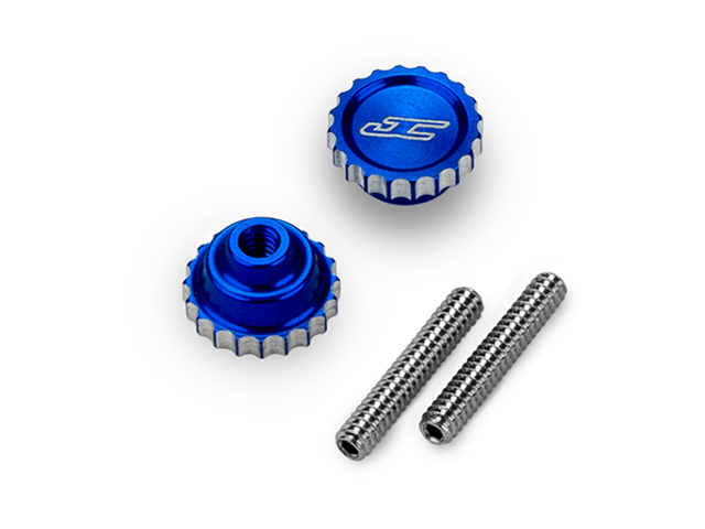 JC-5240-1　フューチャーサムナット【ブルー/4-40インチセットスクリュー付】