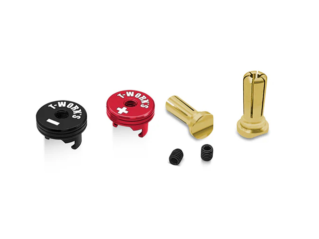 EA-040-5L-RB ヒートシンクロングコネクター5mm【赤/黒】