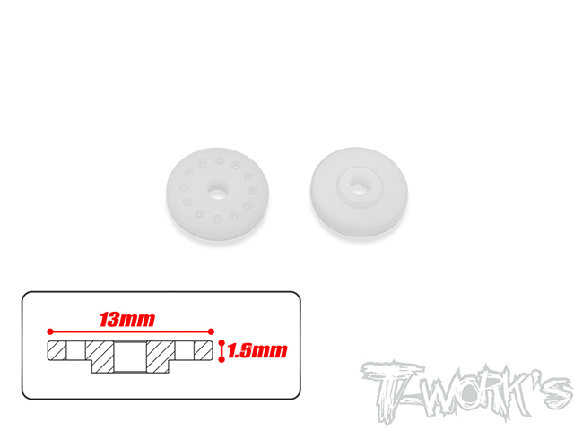 TE-242-B-DIY　13mm径削り出しショックピストン【ブランク/1.8mm厚】