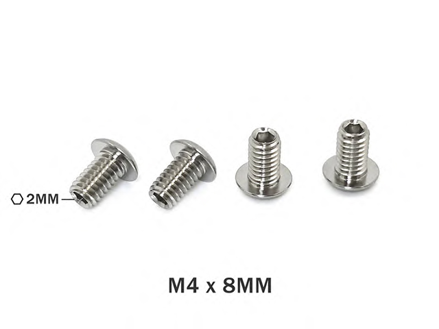 TP-087-A 64チタン製ダウンストップスクリュー【M4x8mm/4本入】