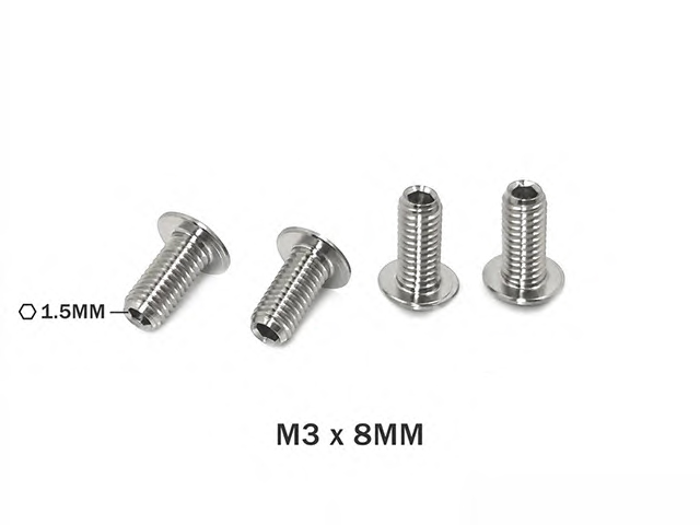 TP-087-C 64チタン製ダウンストップスクリュー【M3x8mm/4本入】