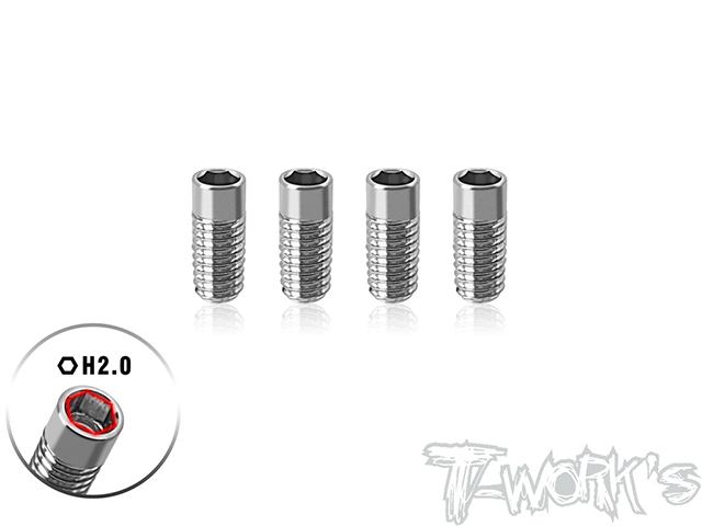 TP-190-5　64チタン製フレックスセットスクリュー【M3x5mm/4本入】