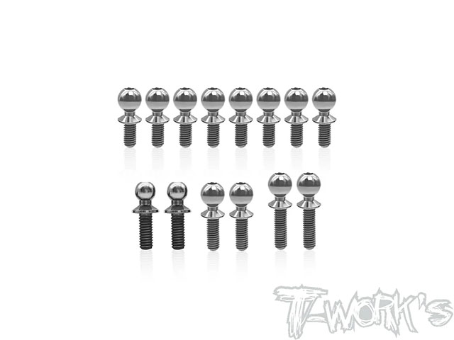 TP-217　64チタン製ボールエンドセット【アソシ RC10 4WD】