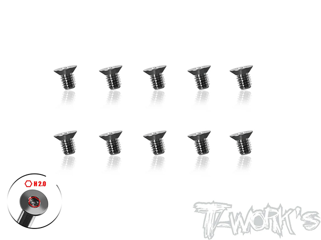 TSS-304STC 64チタン製ウルトラシンフラットヘッドスクリュー【3×4mm/10本入】