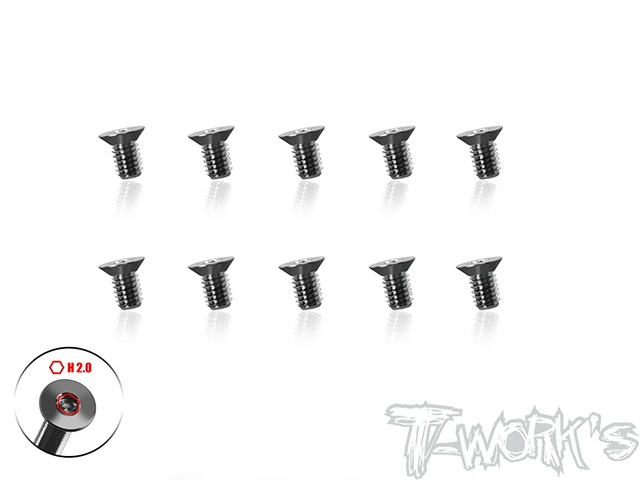 TSS-305STC 64チタン製ウルトラシンフラットヘッドスクリュー【3×5mm/10本入】