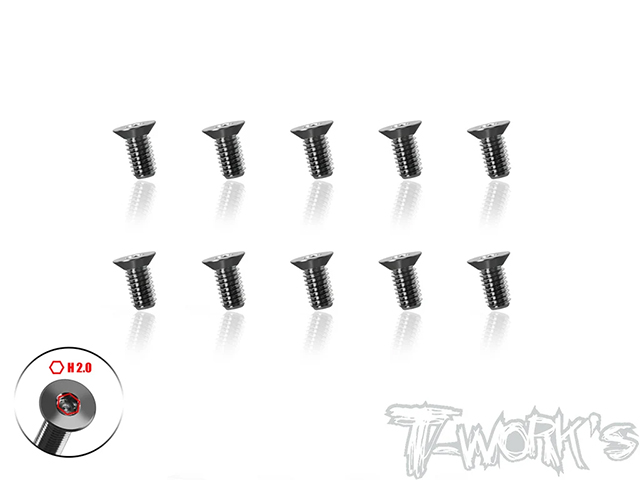TSS-306STC 64チタン製ウルトラシンフラットヘッドスクリュー【3×6mm/10本入】