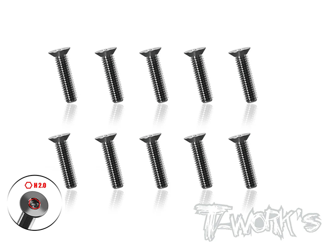 TSS-312STC 64チタン製ウルトラシンフラットヘッドスクリュー【3×12mm/10本入】