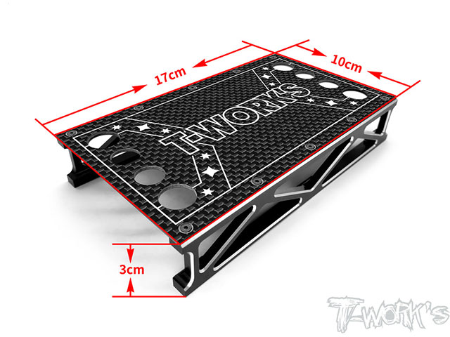 TT-016-V2　1/10ツーリング用カーボン・アルミハイブリットカースタンド