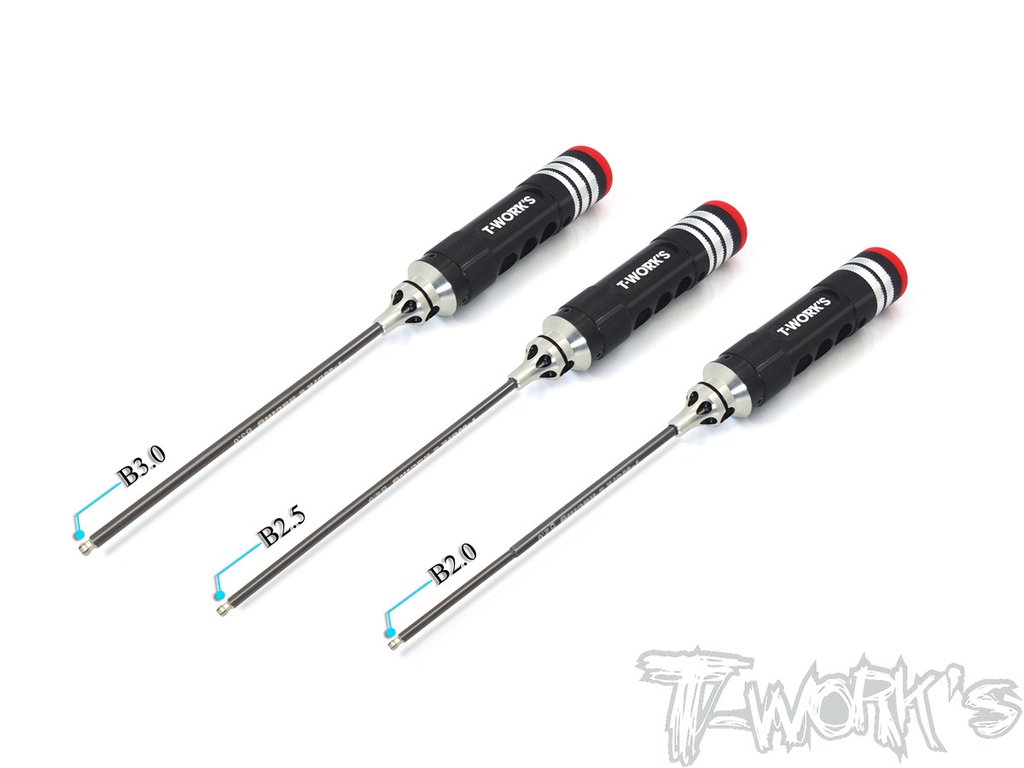 TT-058-BSa　T-Work's ボールポイント六角レンチセット【2.0/2.5/3.0mm】