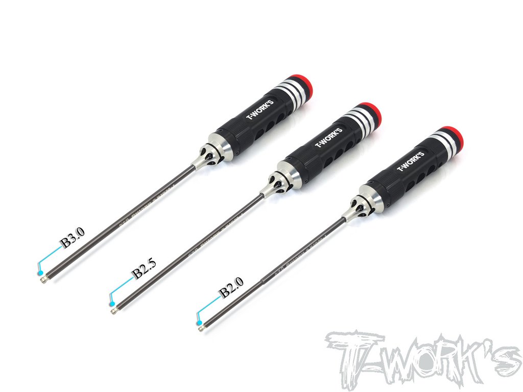 TT-058-BS　T-Work's ボールポイント六角レンチセット【2.0/2.5/3.0mm】