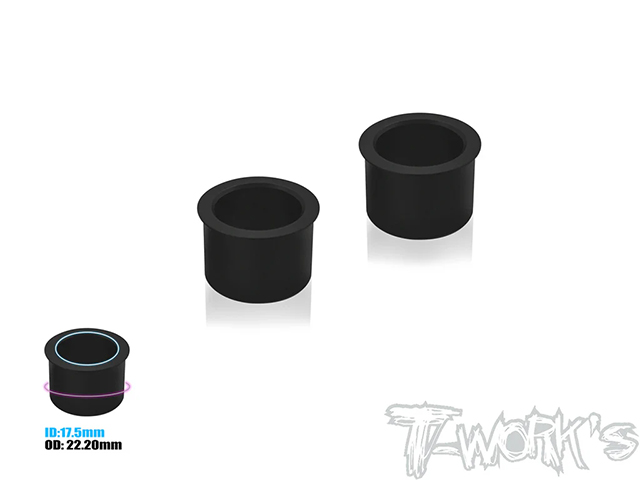 TT-120-A-17A-BK ツールスタンド用追加スペーサー【22mm→17mm/ブラック・2個入】