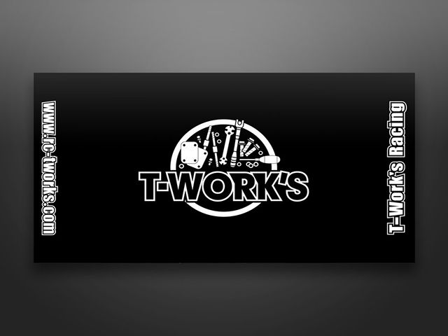 TT-048-B　T-Work'sピットマット・キャリーストラップ付【120 x 60 cm】